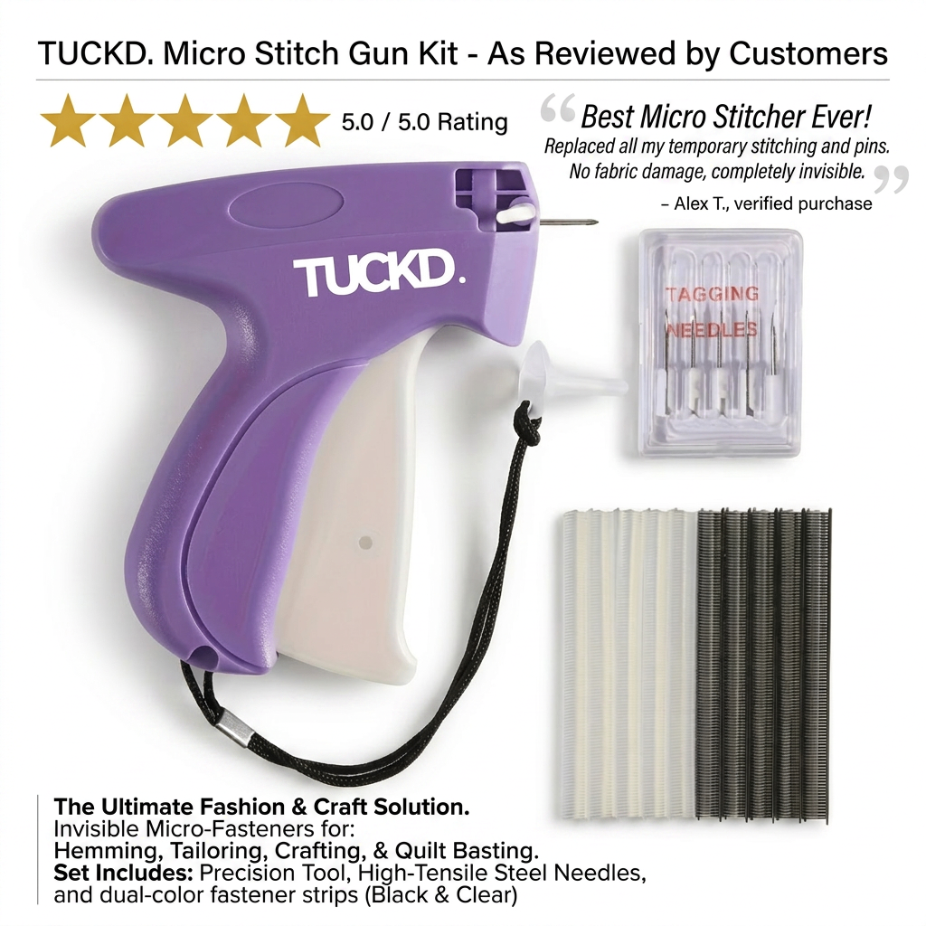 TUCKD Micro Stitch Gun Kit — 5 star reviewed by customers